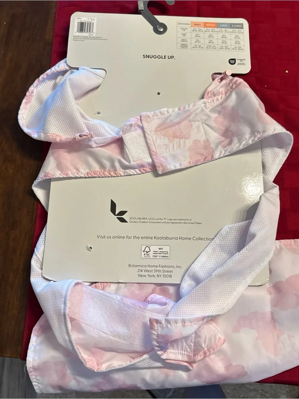 Koolaburra by UGG Pink Cloud Dog Raincoat